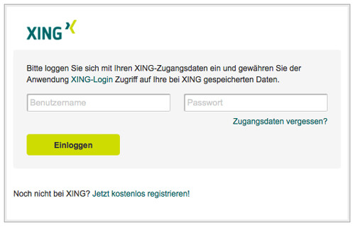 Login Mit Xing Der Komfortable Sichere Login F r FastBill Ist Da