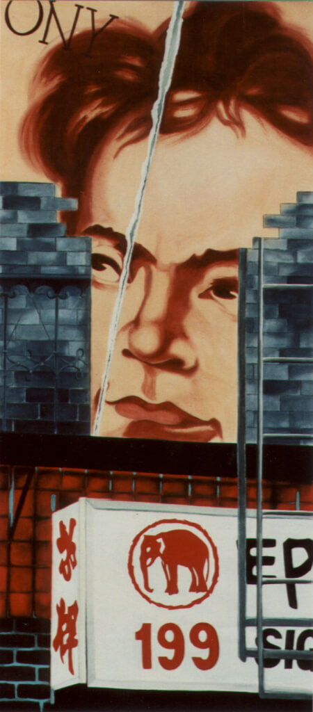 Splitbrain · Acryl auf Leinwand · 1,11 × 2,50 m
