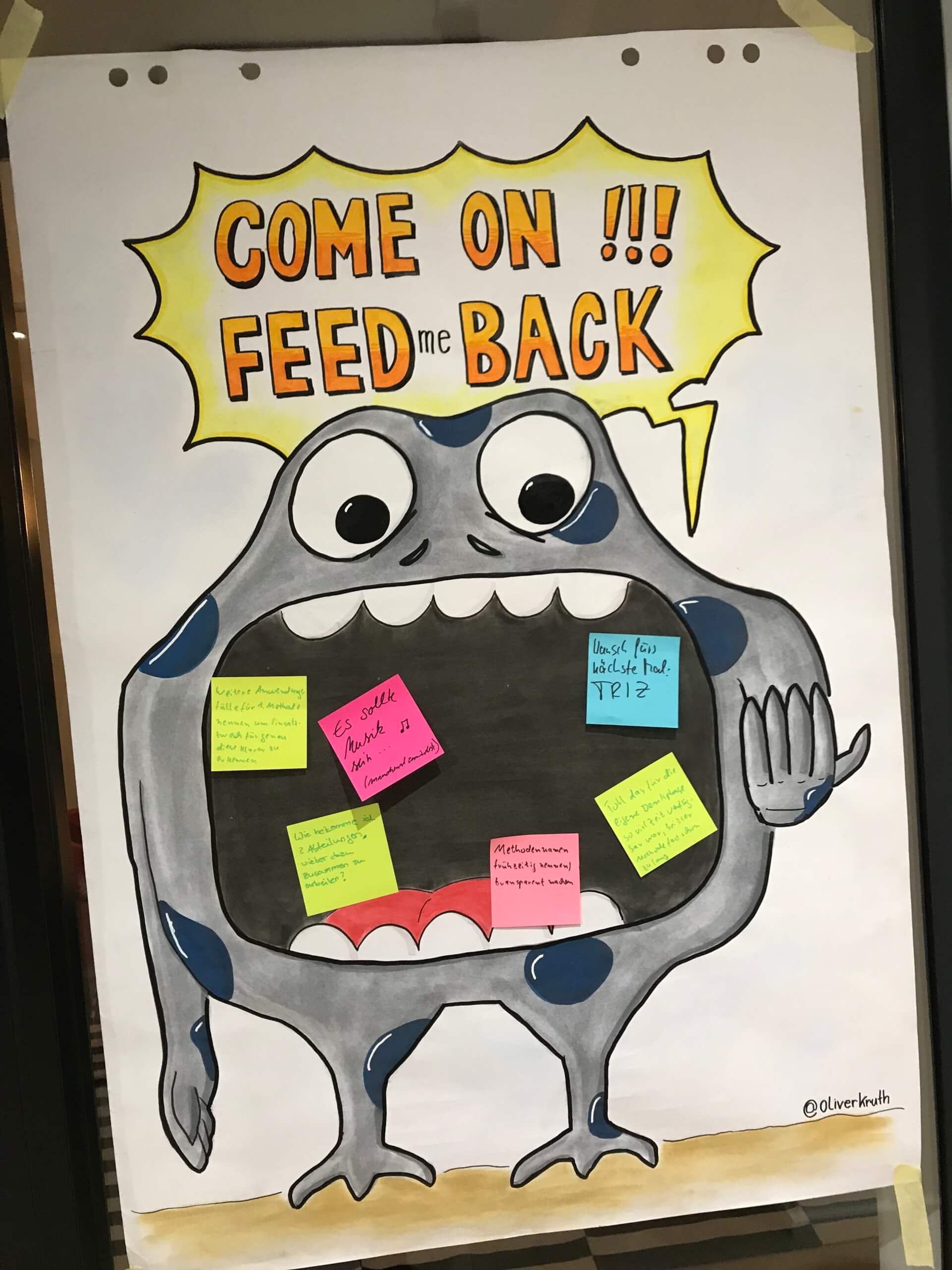 Feedback Monster, Flipchart von Oliver Kruth