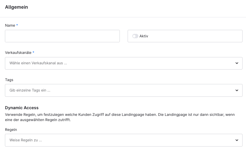 Shopware Dynamic Access ab 6.4.6.0