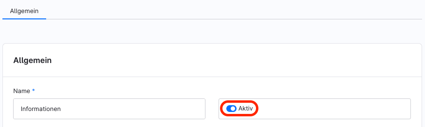 Shopware Landingpage Checkbox aktiv