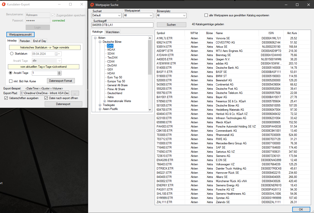 TAI-PAN Downloader: So installieren, konfigurieren und exportieren Sie historische Marktdaten