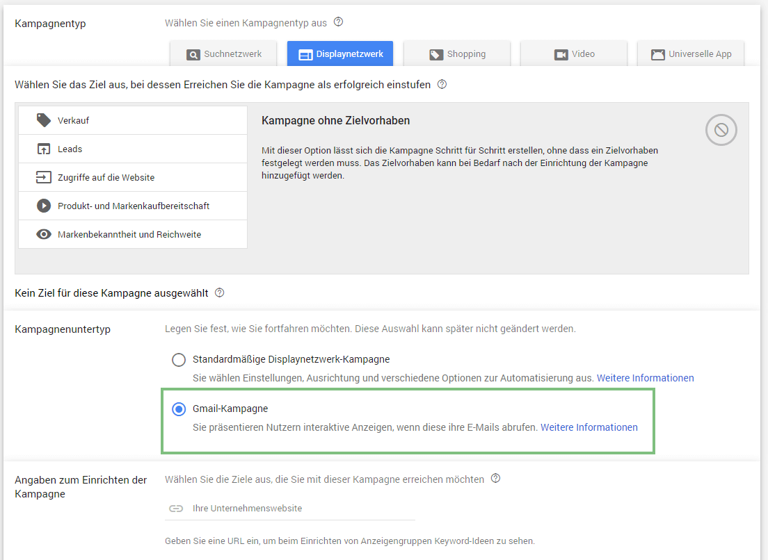 gmail adwords