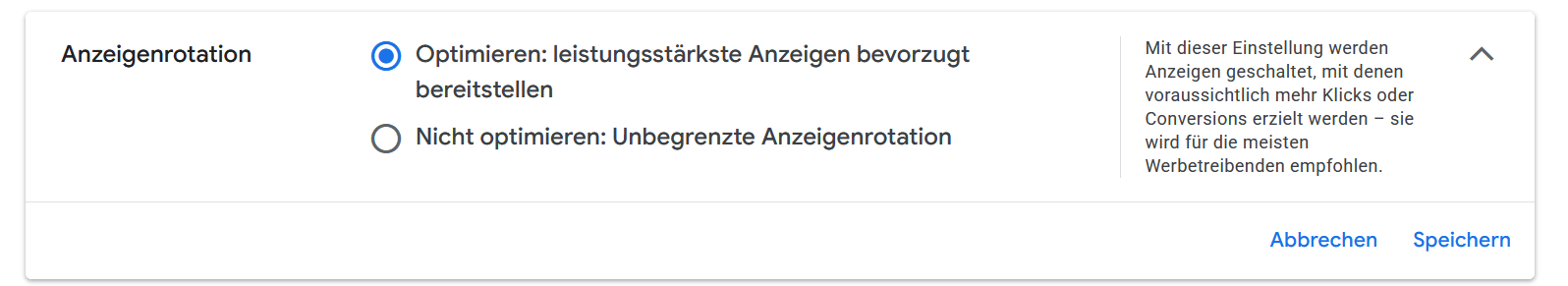 Anzeigenrotation