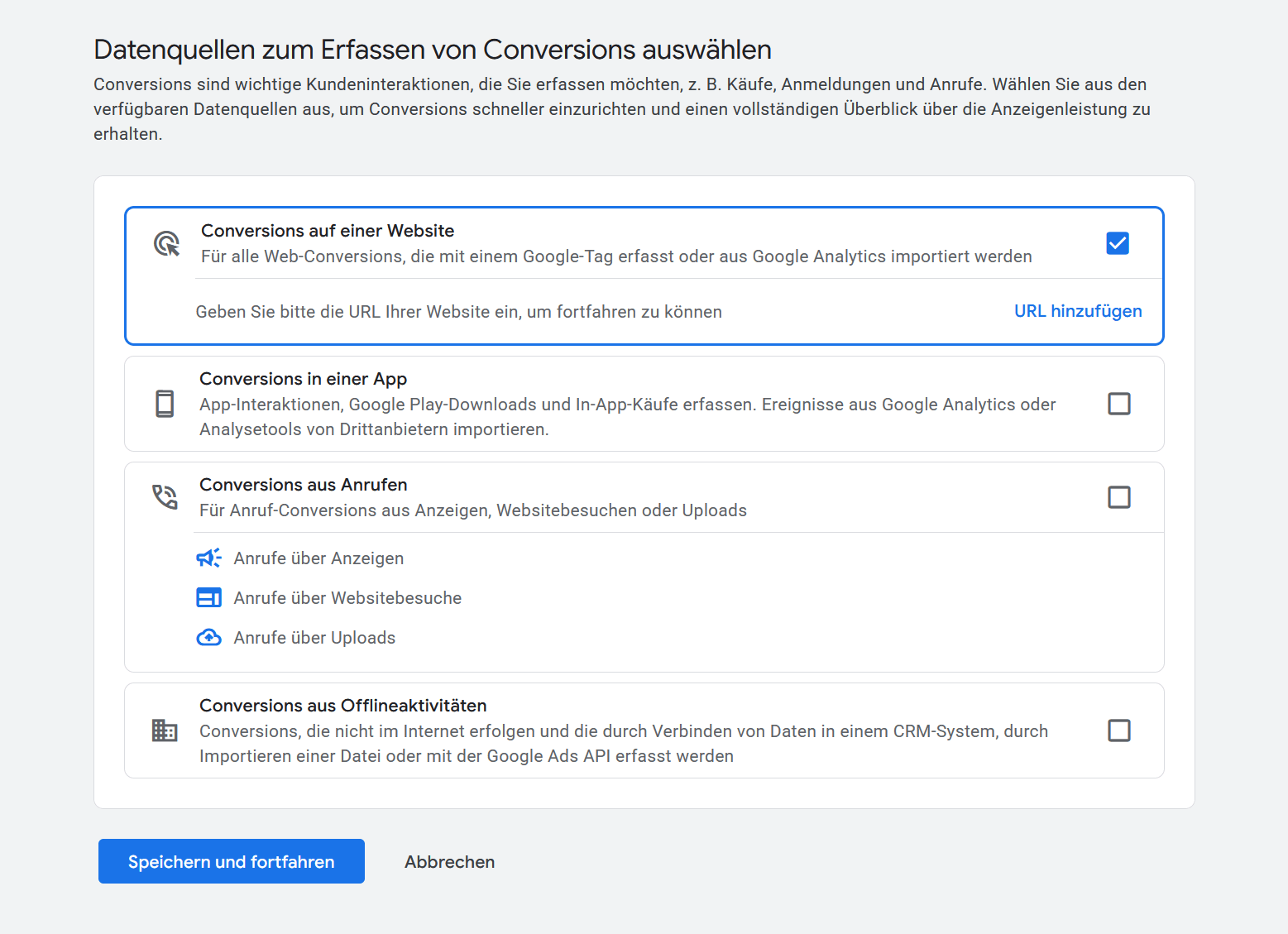 Google Ads Website Conversions