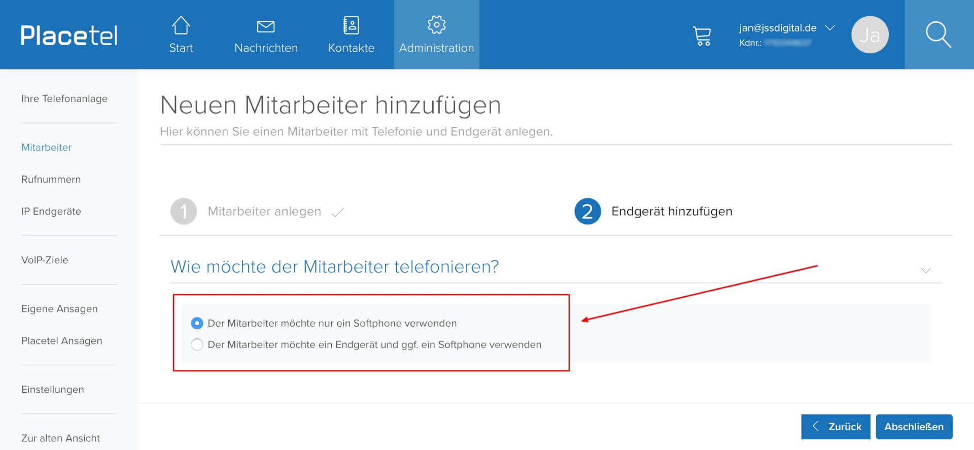 placetel mitarbeiter anlegen 4