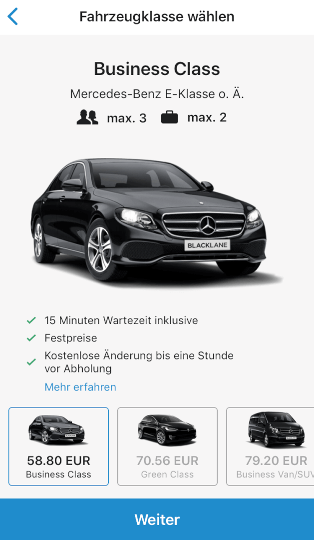 Beste Taxi App Vergleich   Blacklane