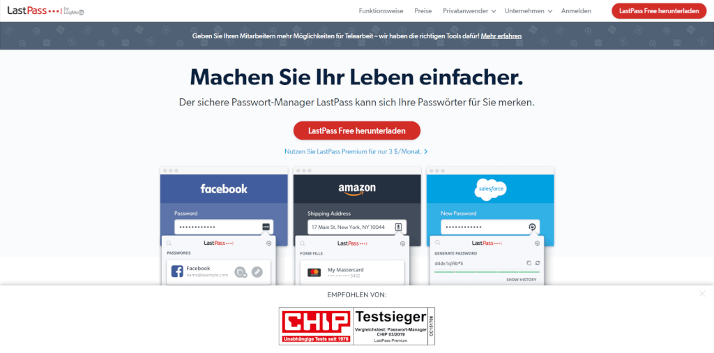 passwort manager lastpass startseite