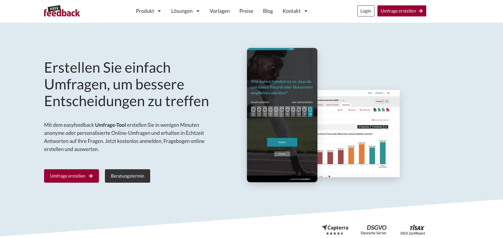 easyfeedback Startseite