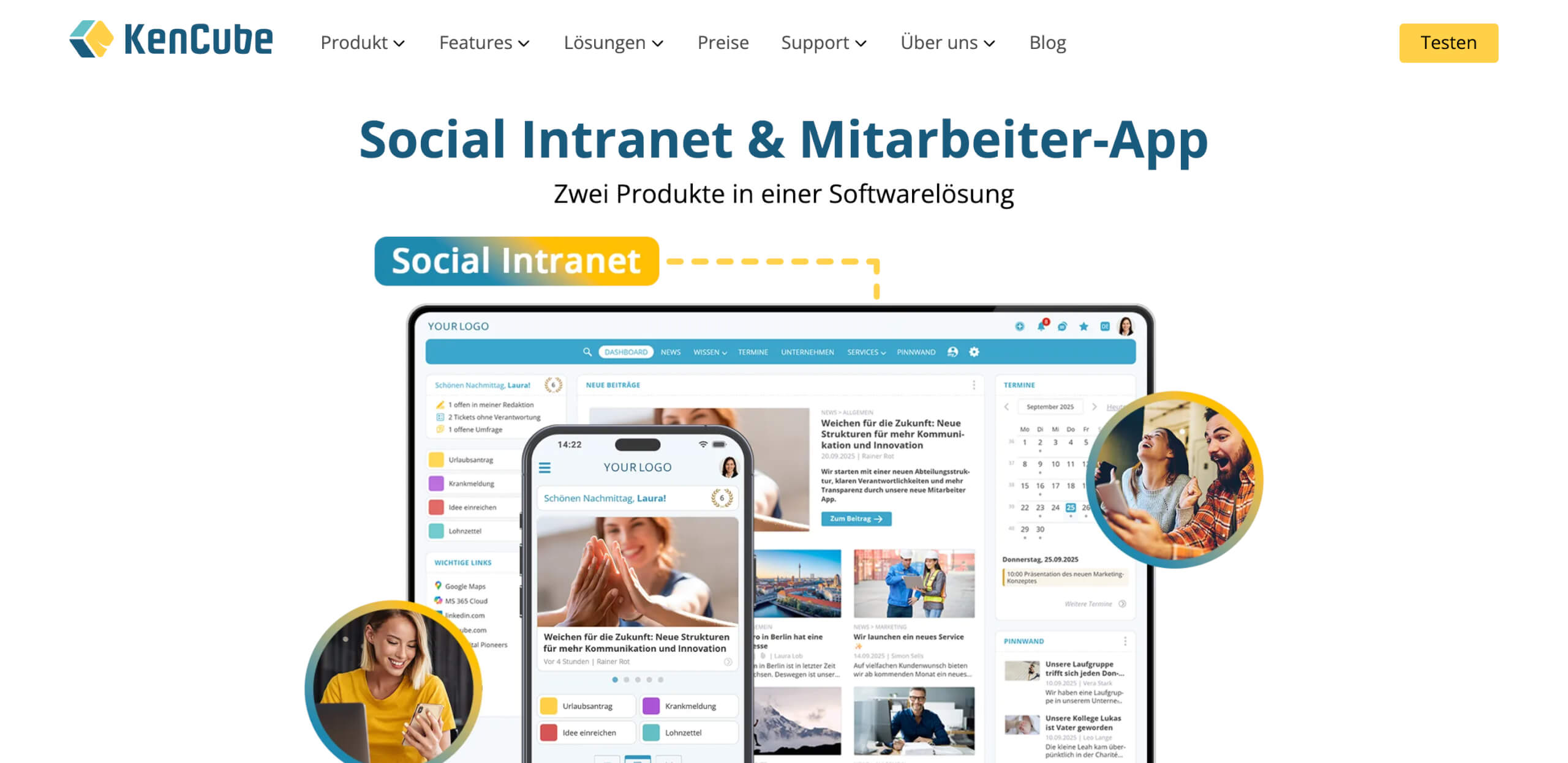KenCube Social Intranet Software Mitarbeiter App 12 30 2025 11 16 AM