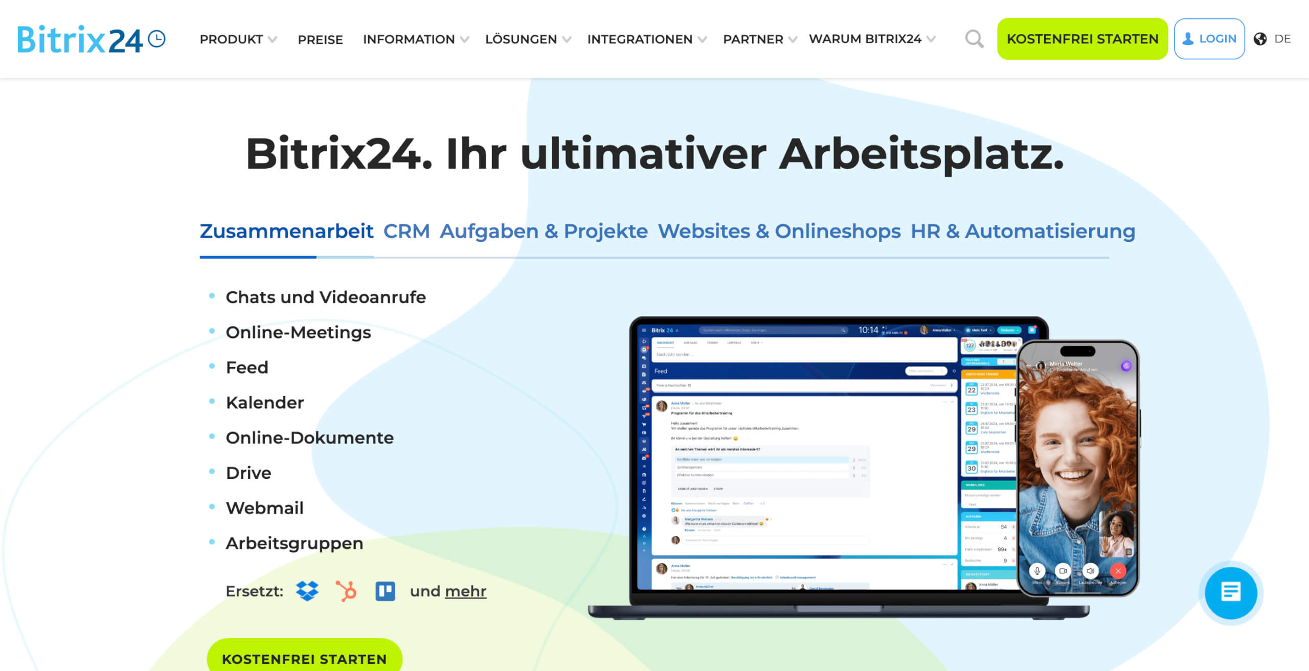 Bitrix24 ist ein kostenfreier Online Arbeitsplatz fuer Ihr Unternehmen CRM Aufgaben Online Termine und vieles mehr 02 10 2026 09 15 AM