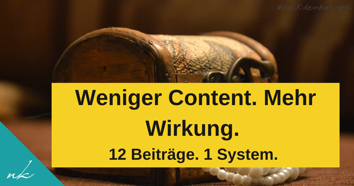 Die Perlen-Content-Methode: Weniger Content, mehr Wirkung