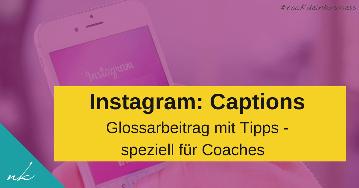 Caption auf Instagram
