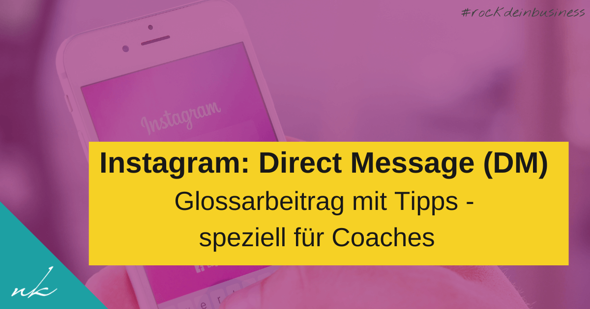 DM (Direct Messages) auf Instagram