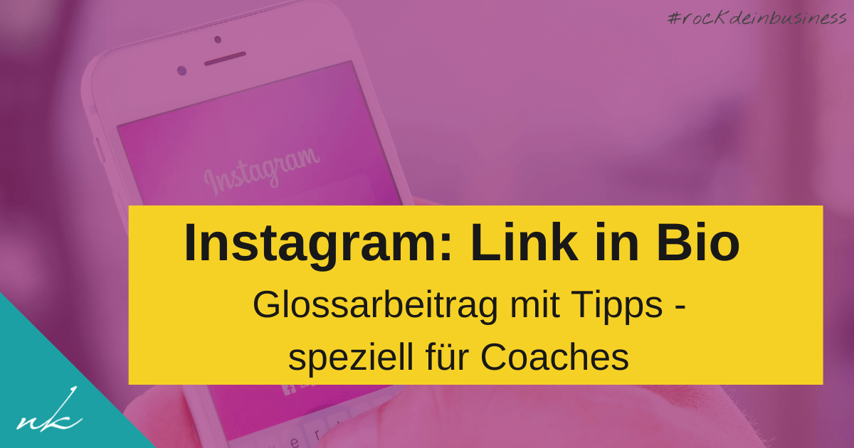 Link in Bio auf Instagram