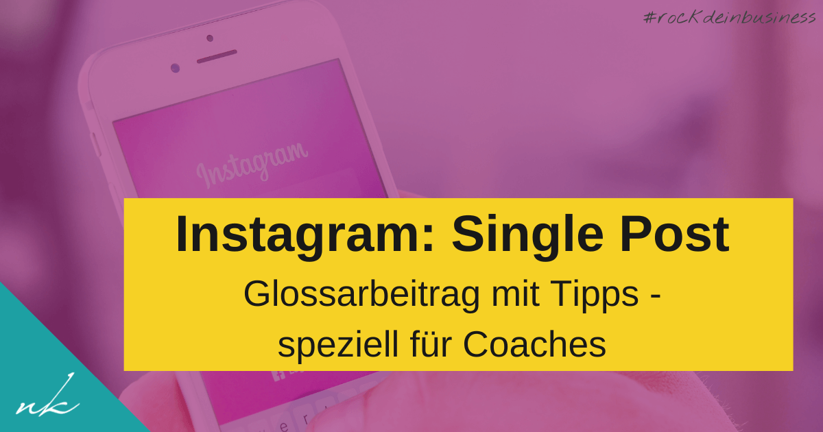 Single Post auf Instagram