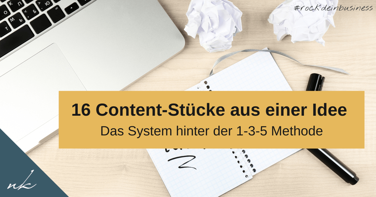 Die 1-3-5 Content-Formel von Justin Welsh: Wie Du aus einer Idee 16 Content-Stücke generierst