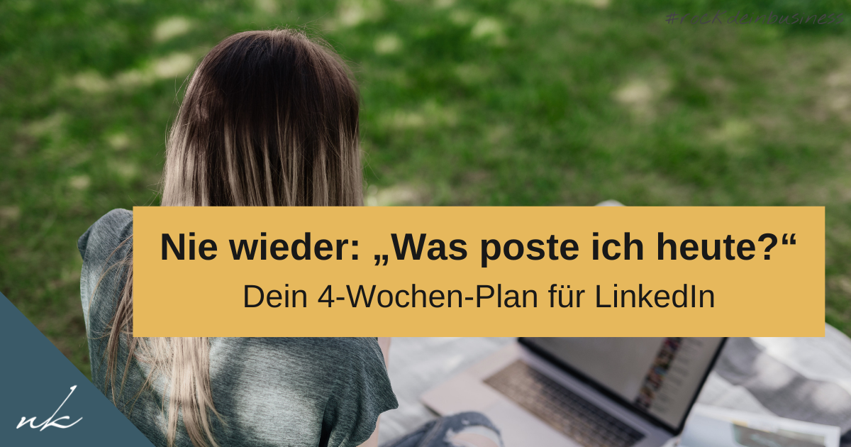 Dein 4-Wochen-LinkedIn-Plan: Vorlagen und Beispiele für Coaches