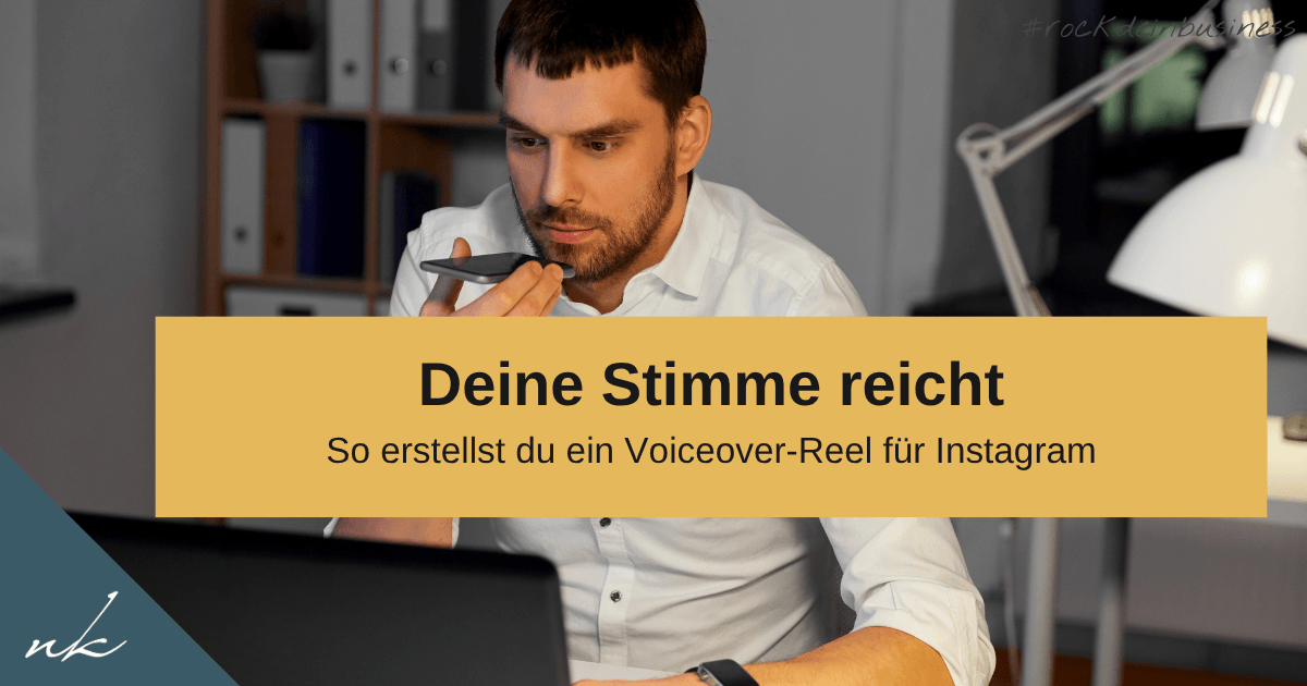 Voiceover-Reels für Coaches: Wie du mit deiner Stimme Nähe aufbaust, ohne vor die Kamera zu treten