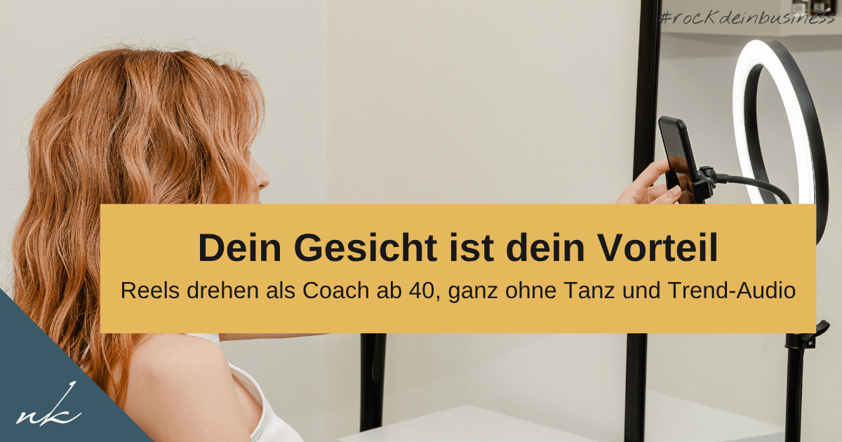 Reels drehen mit über 40: Warum dein Gesicht dein größter Vorteil ist