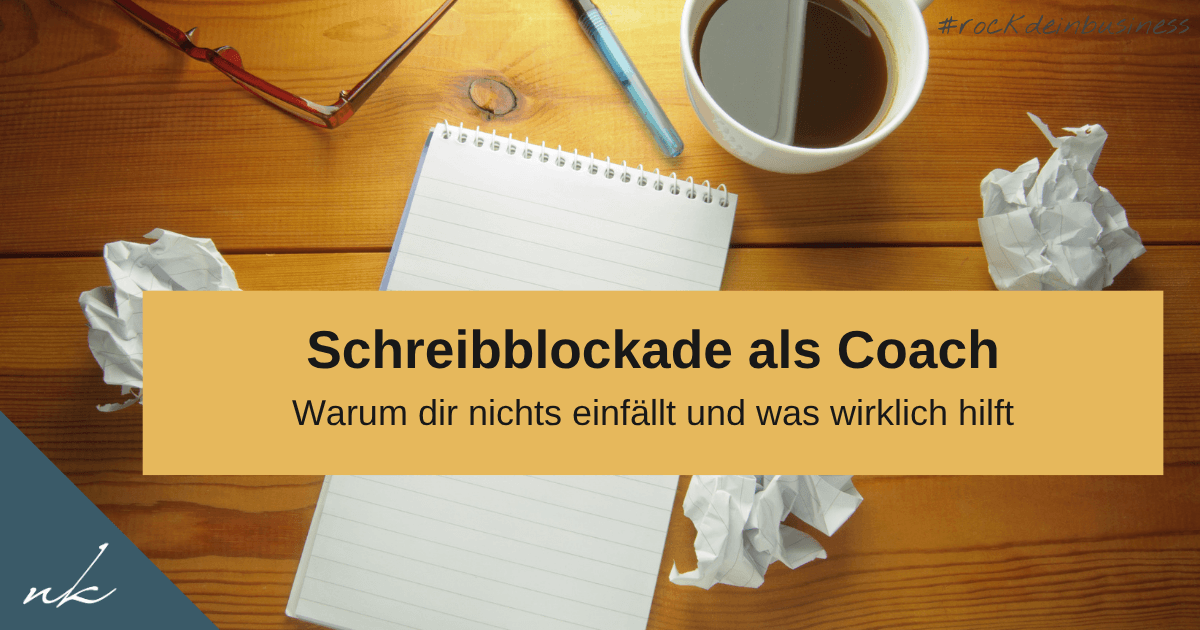 Schreibblockade als Coach: Warum dir nichts einfällt (und was wirklich hilft)