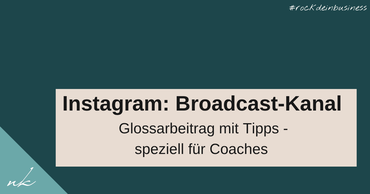 Broadcast-Kanal auf Instagram