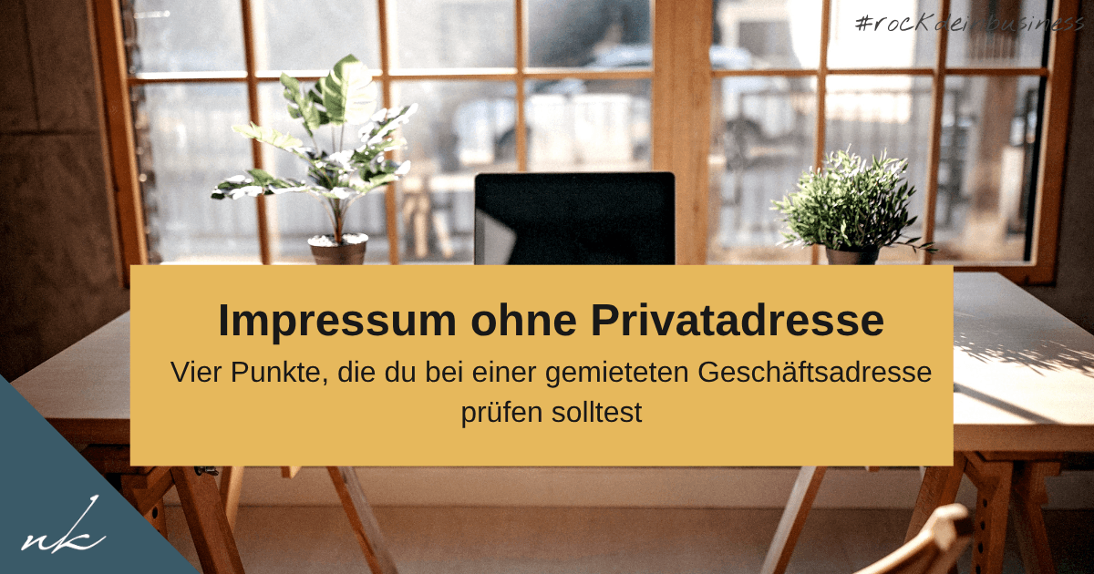 Impressum ohne Privatadresse: sichtbar auf Instagram, ohne dein Zuhause zu zeigen