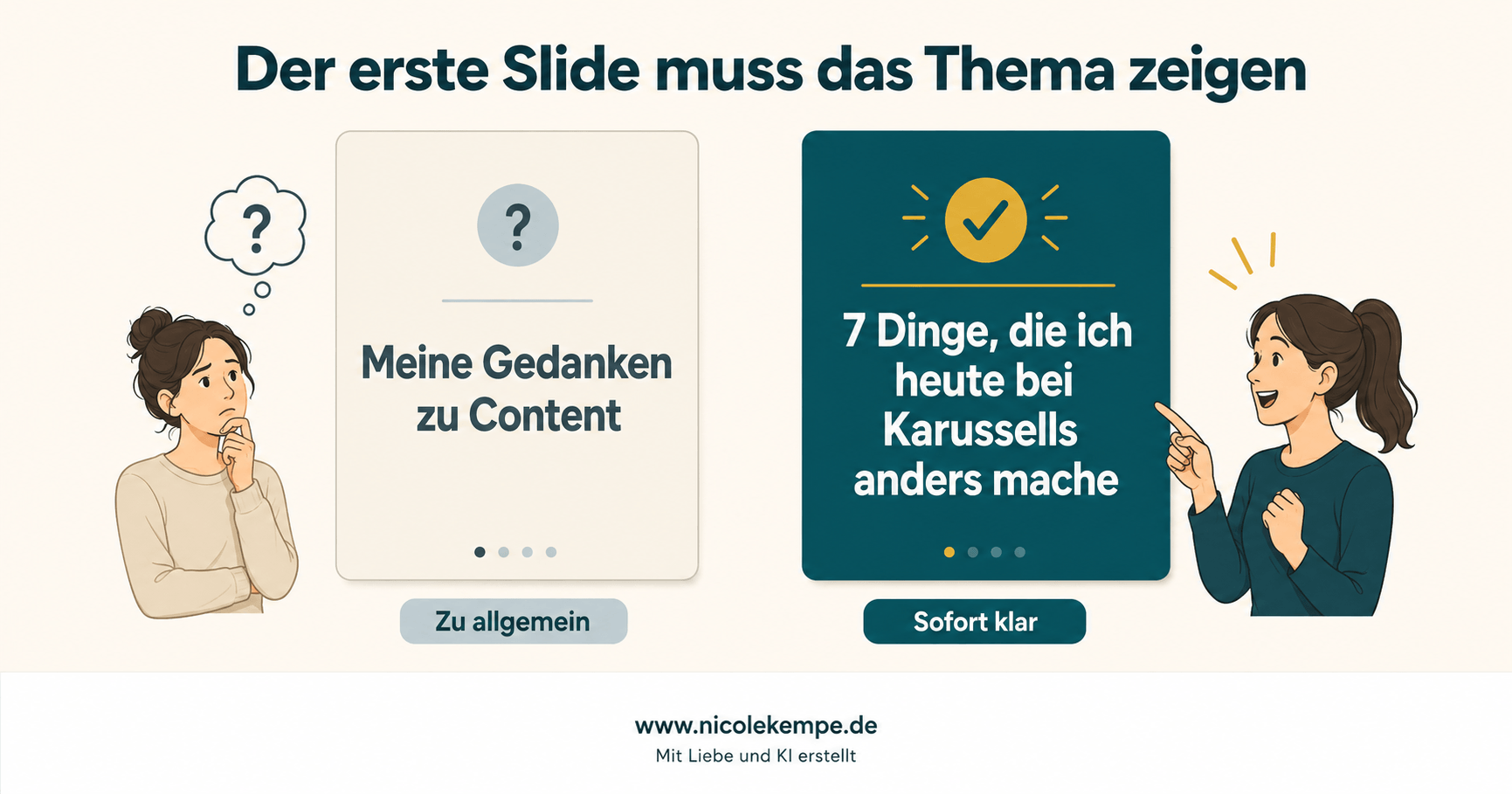 instagram karussell erster slide