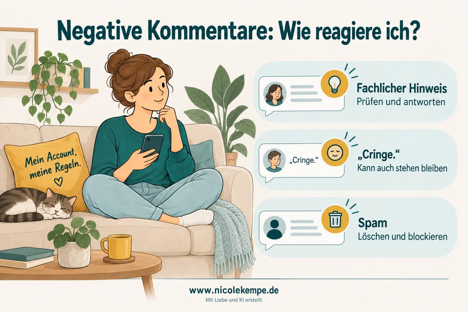 Meine Kommentar-Regeln: Antworten und Grenzen für meinen Social-Media-Account