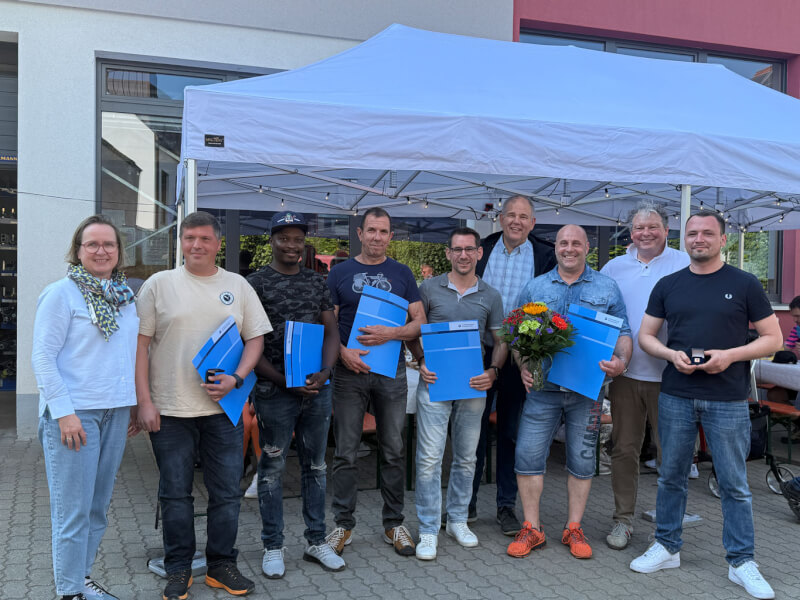 Pillipp Haustechnik: Jubilare beim Frühlingsfest geehrt