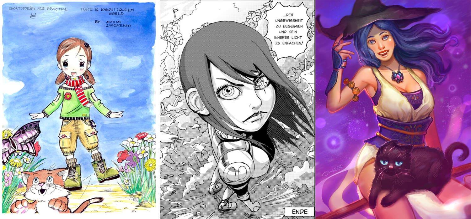 eigene manga seiten zeichnen panel schrift soundwords rasterfolie