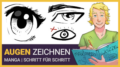 Manga Augen zeichnen lernen - Schritt für Schritt