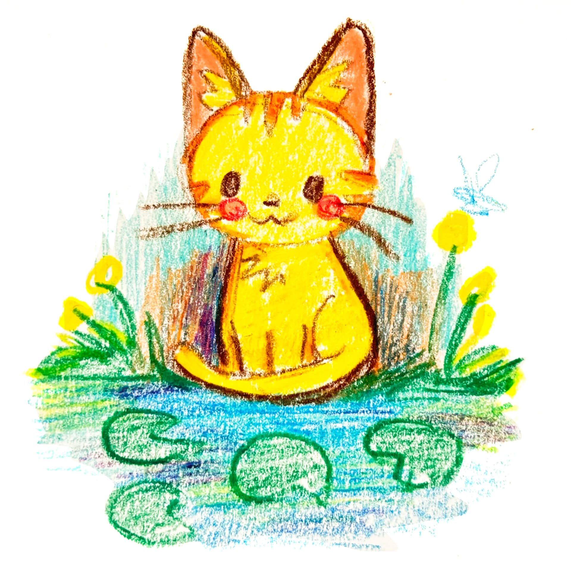 tiere zeichnen lernen für kinder katze kawaii modulbild