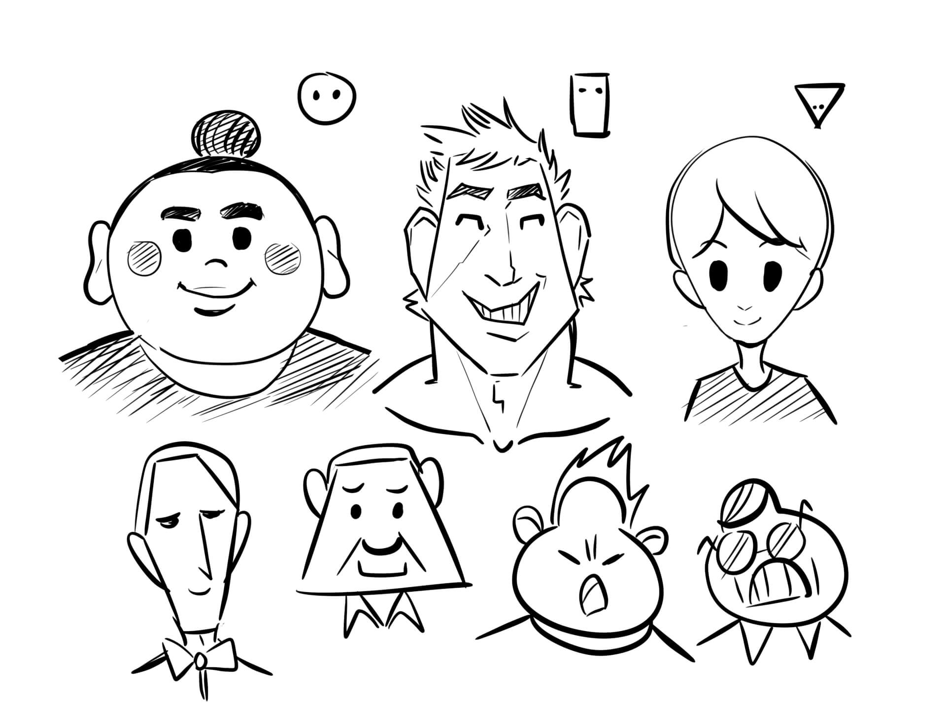 verschiedene manga gesichter zeichnen lernen