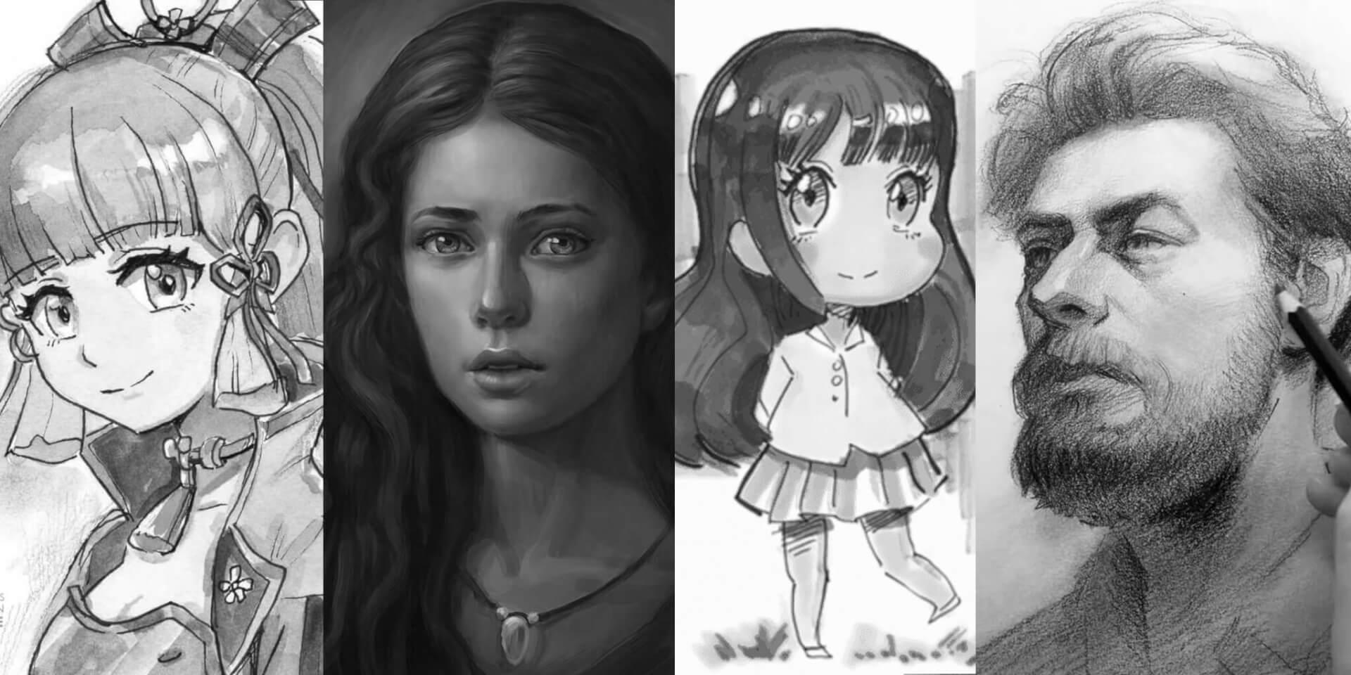 schatten zeichnen lernen manga anime comic concept art portrait realistisch tutorial anleitung kurs bannerbild