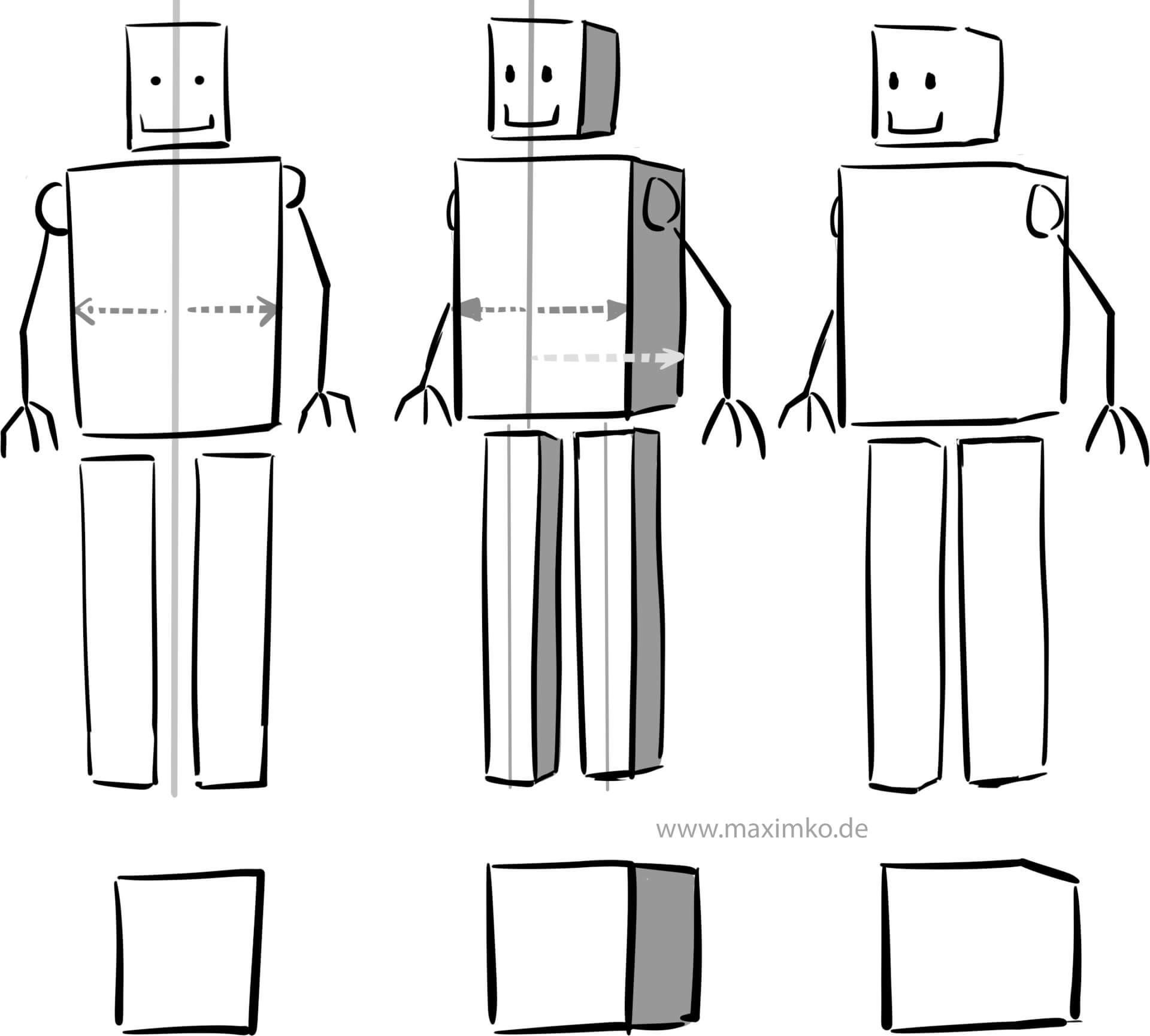 chibi maxim beim malen mit fantasie tieren