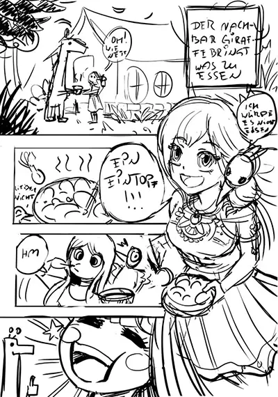 Manga Zeichenkurs Modulbild: Manga Seiten skizzieren