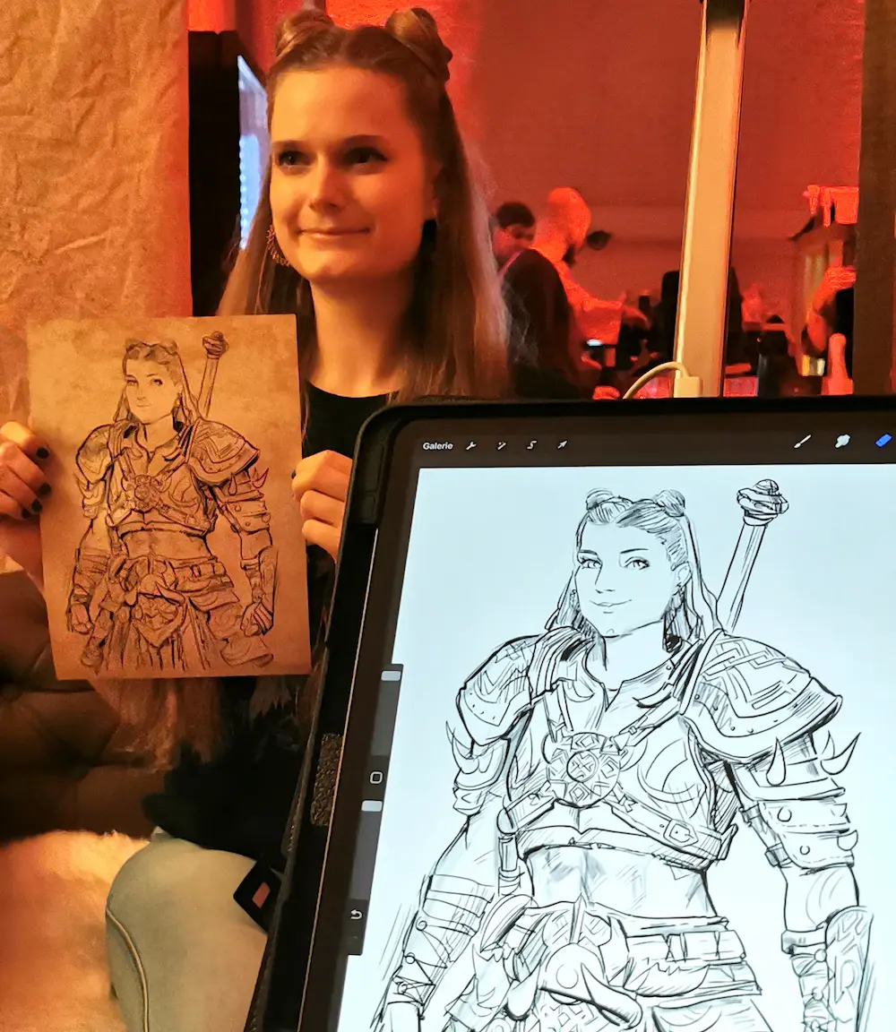 Charakter-Portrait im Auftrag für Blizzard gezeichnet von Maxim Simonenko