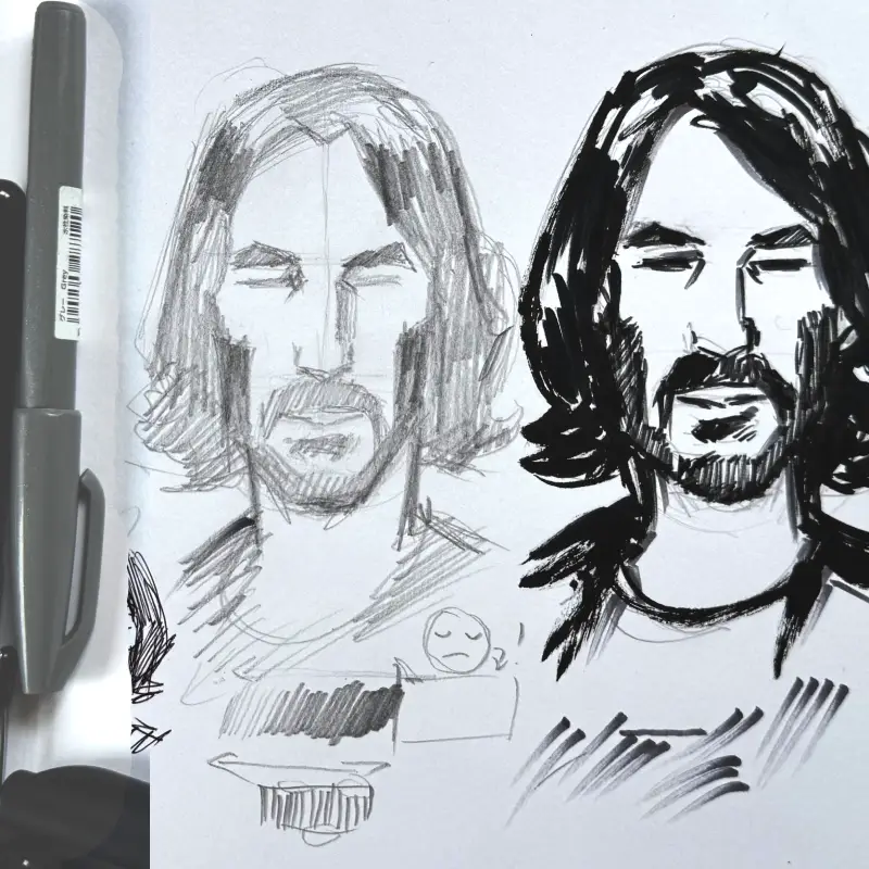 Einfache Zeichenmaterialien für Anfänger – Bleistift, Papier und Radiergummi zum Portrait zeichnen lernen Modul 1 Zeichenkurs