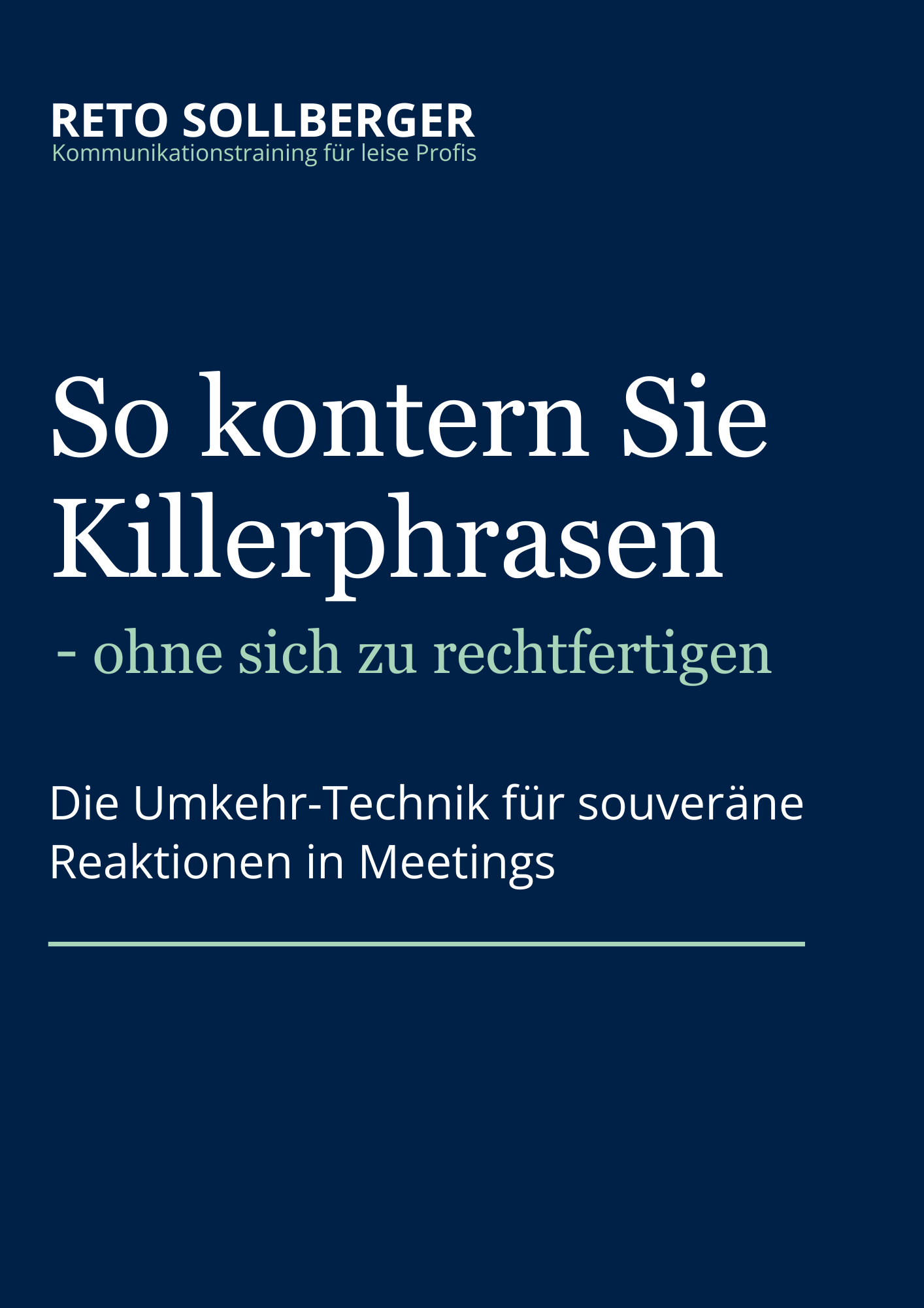 So kontern Sie Killerphasen