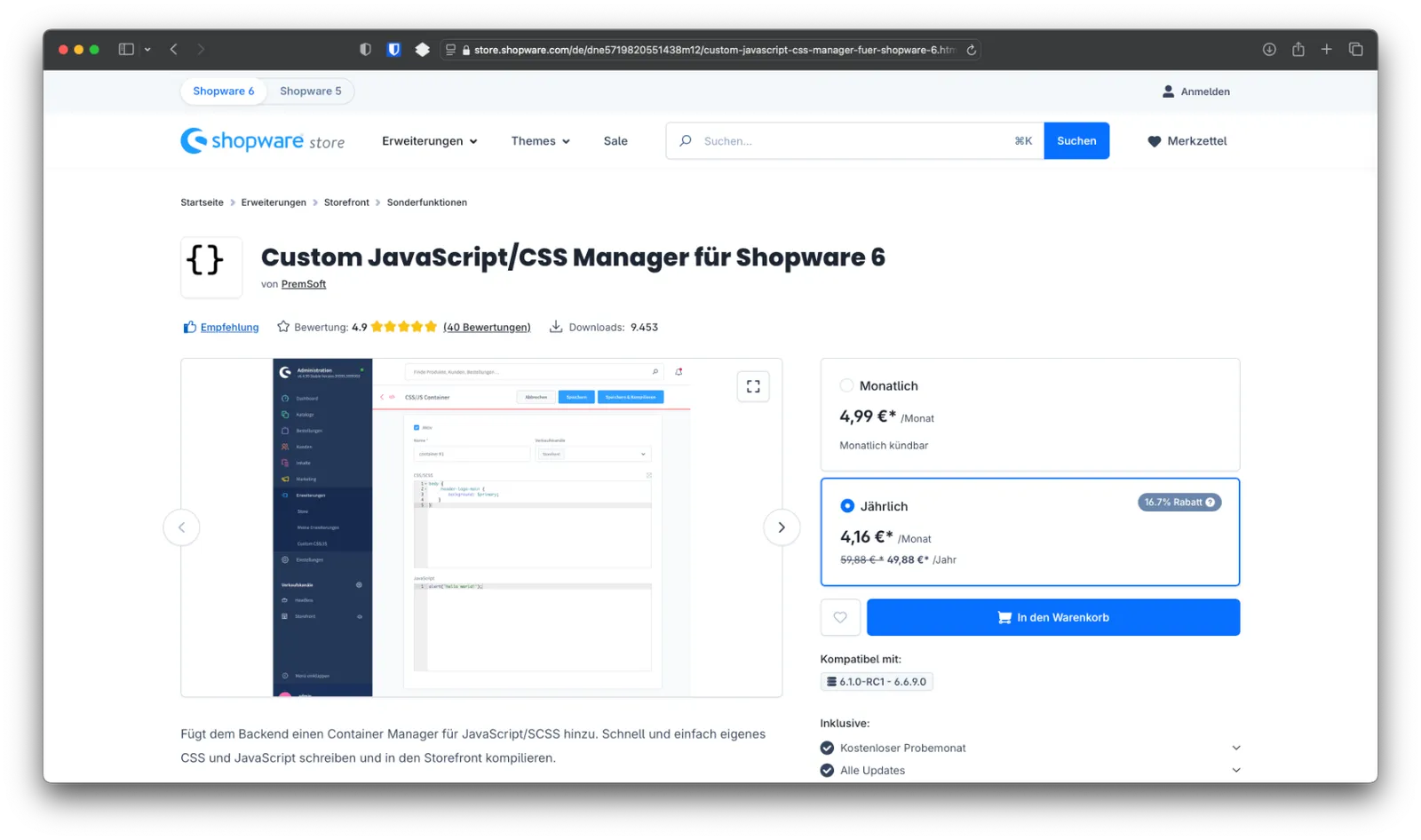 Layout-Anpassungen leicht gemacht: Custom JavaScript/CSS Manager