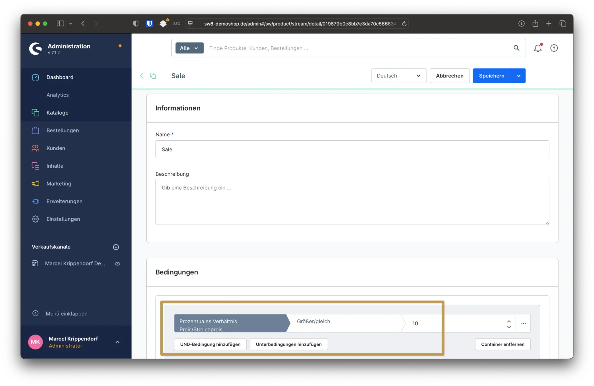 sw simplyworks dynamische produktgruppe sale kategorie 1 2