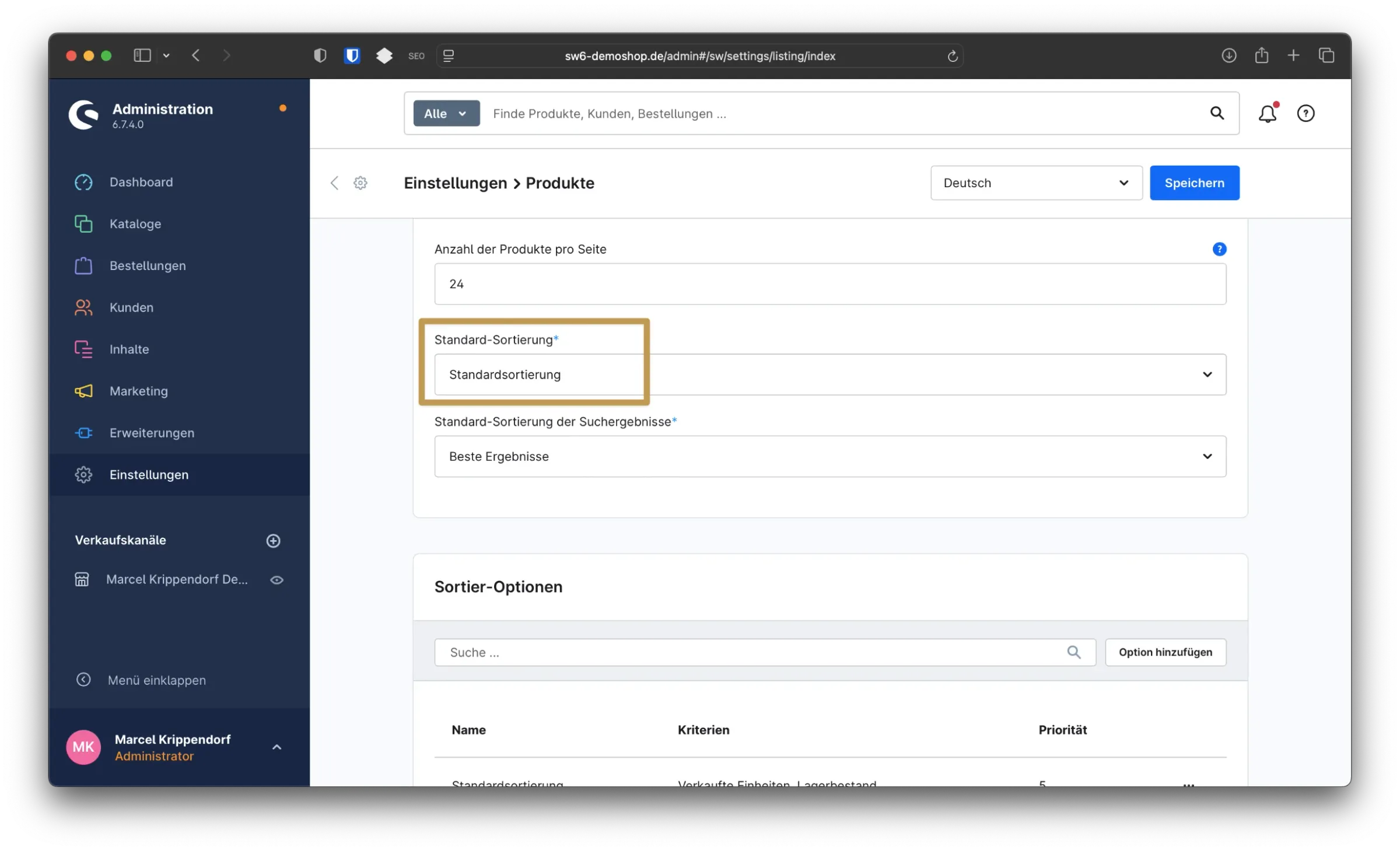 sw simplyworks eigene sortierung 4 2