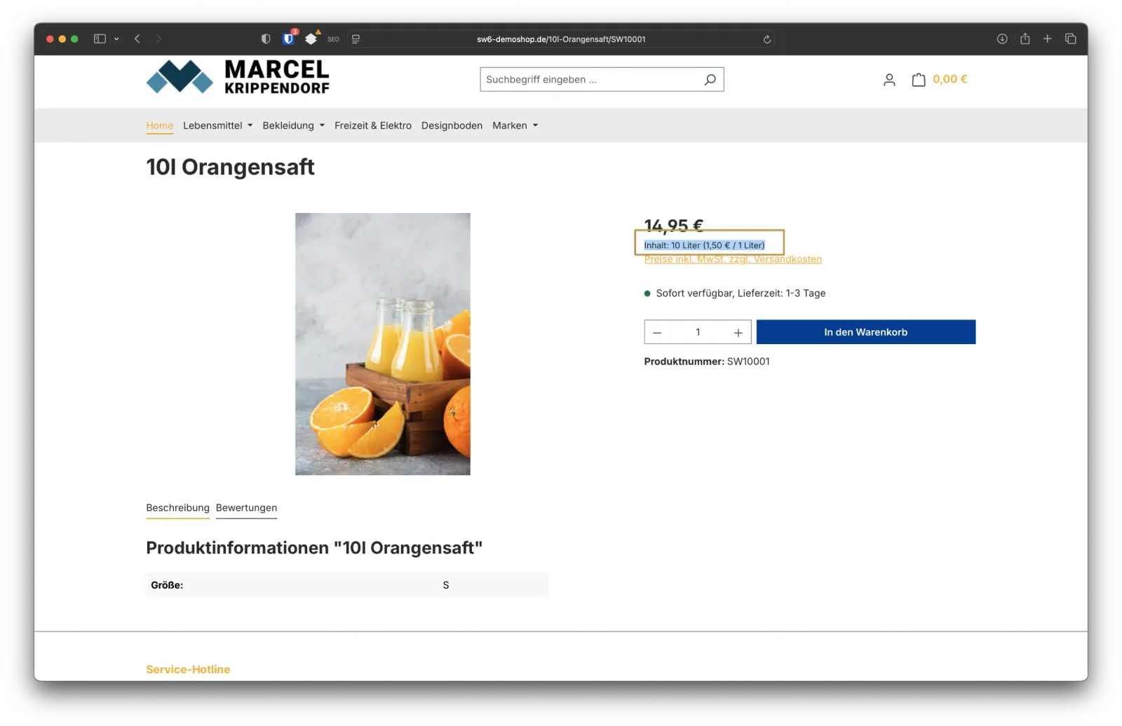 Rechtssicher verkaufen: Grundpreise korrekt in Shopware anzeigen