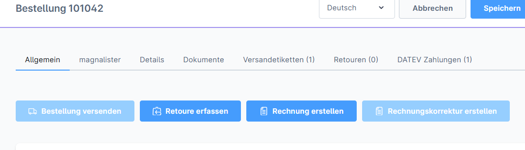 Magnalister-Bestellungen lassen sich mit Pickware nicht versenden?