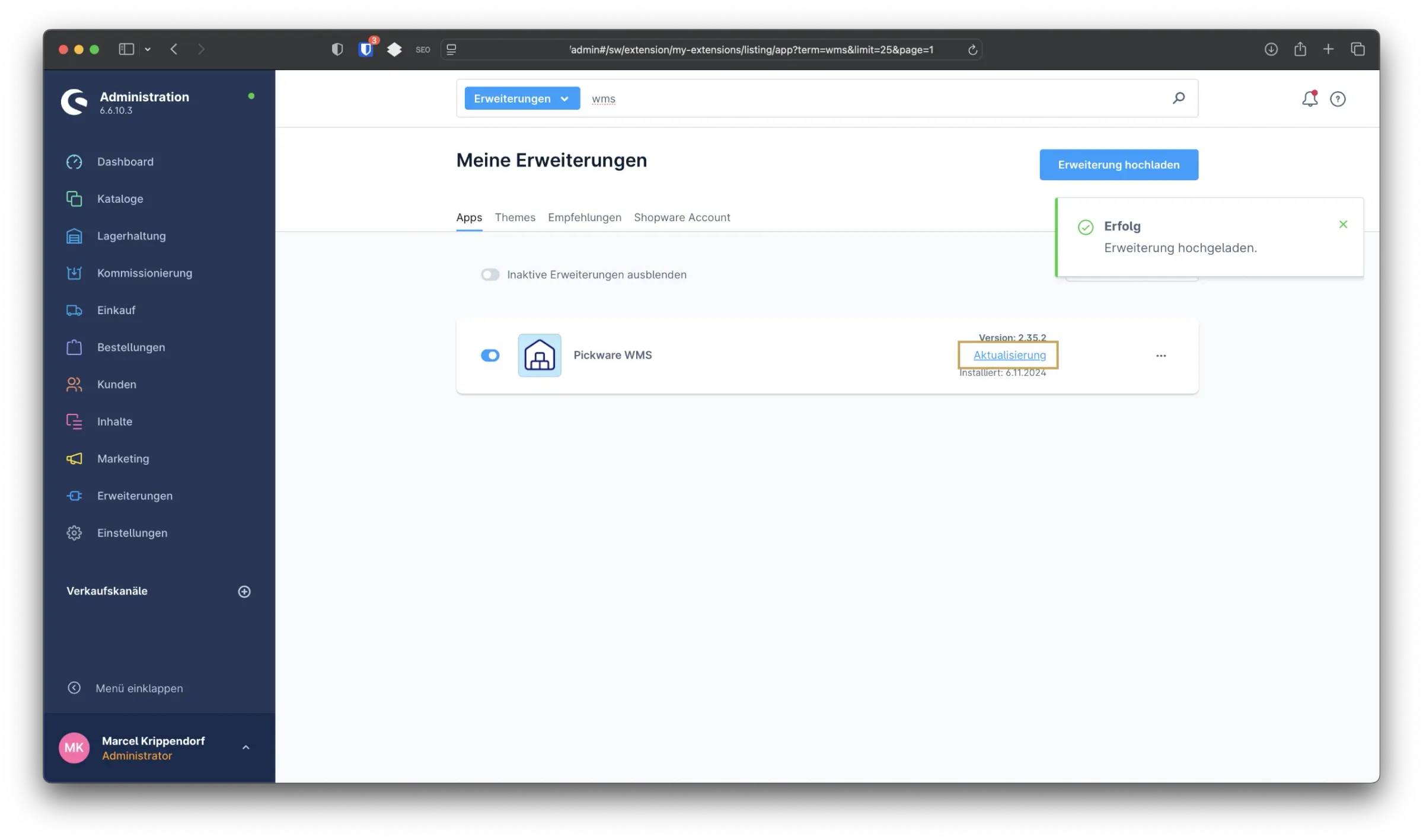 sw simplyworks pickware plugin updates 4 2