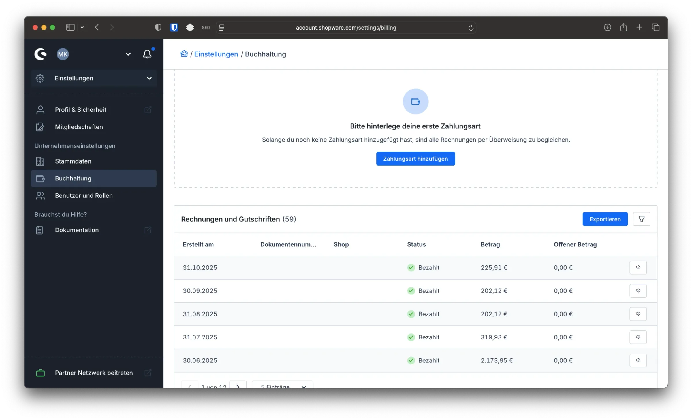 sw simplyworks shopware rechnungen 1 2