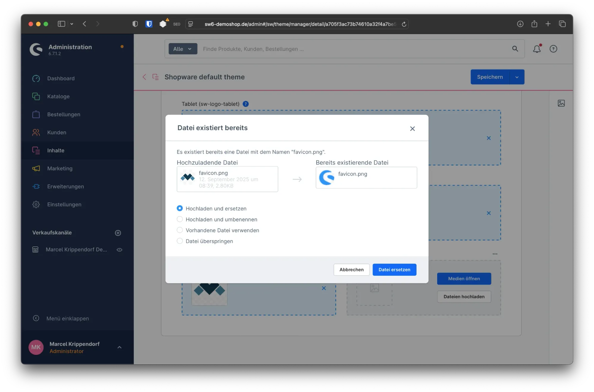 sw simplyworks showare favicon ersetzen 2