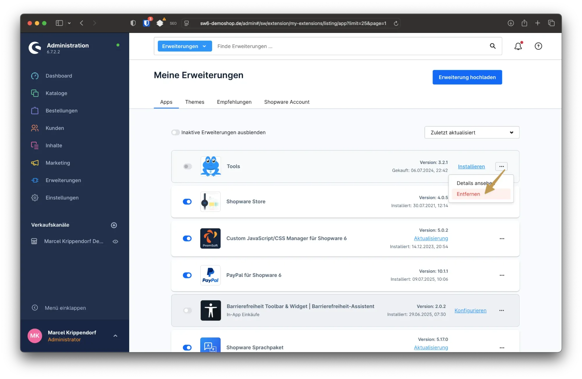sw simplyworks unlizensierte erweiterung 4 2