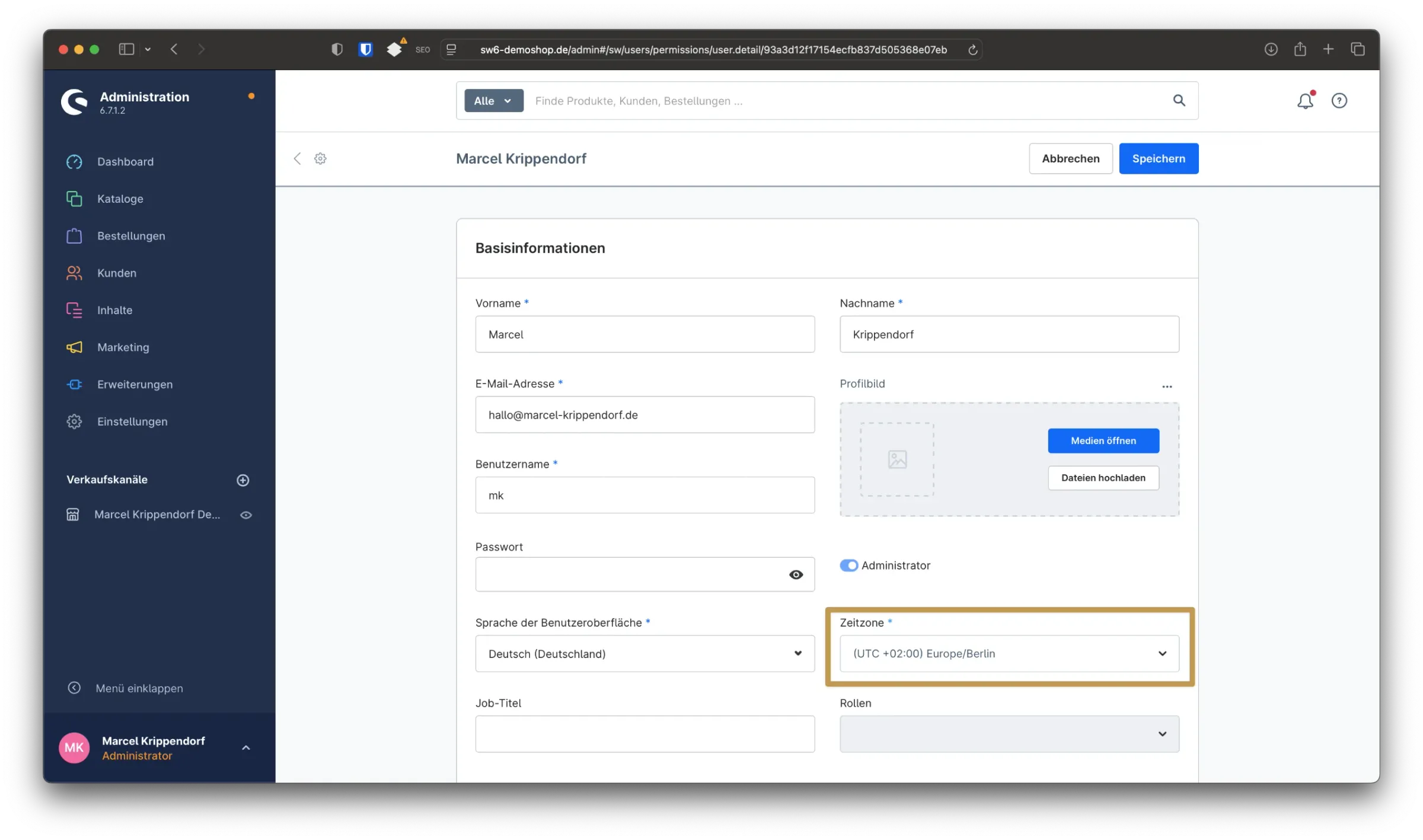 sw simplyworks zeitzonen shopware6 1 2